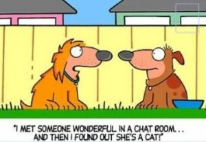 Dog and cat dating site cartoon
