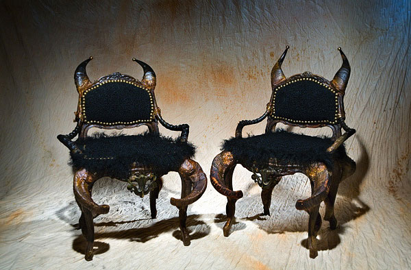 Michae lHaillard Horn Chairs