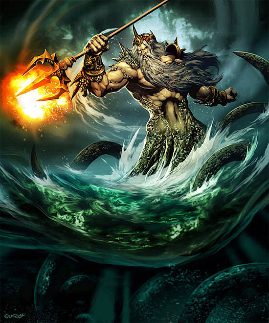 Poseidon was the god of the sea and, as 