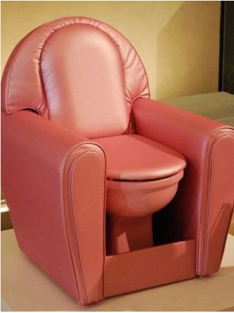 Padded Toilet Easy Chair